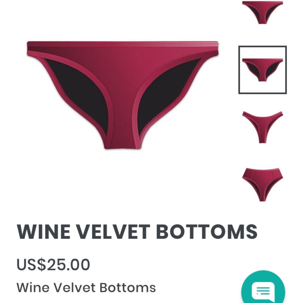 Hoaka wine Velvet Bikini Bottoms + Hoaka Coupon